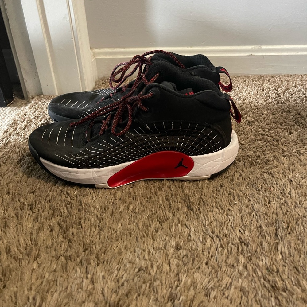 Black and Red Jordans